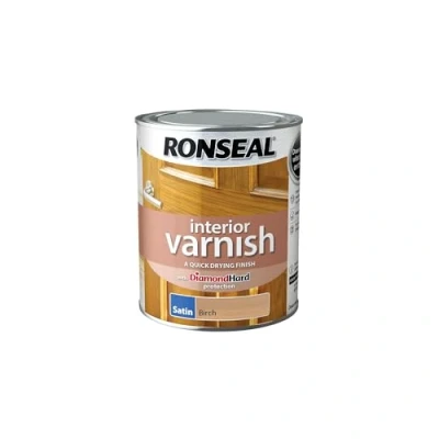 Image of Ronseal Interior Varnish Birch Satin 750ml