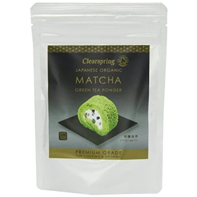 Image of 10 Pack of Clearspring Organic Matcha Green Tea Premium 40 g