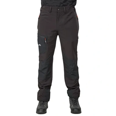 Image of Trespass Men&#039;s Passcode Insect Repellent Stretch Hiking Trousers, Black, XS UK