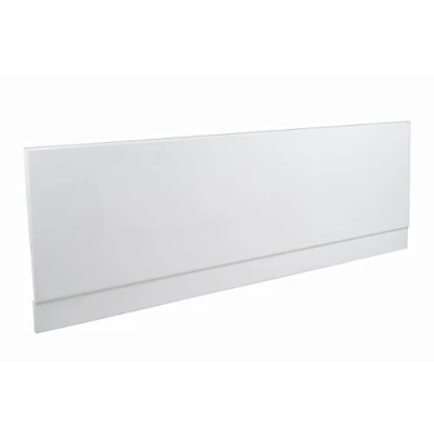 Image of NRG Gloss White 1800mm Moisture Resistant Wood MDF Front Bath Panel for Bathroom Soaking Bathtub