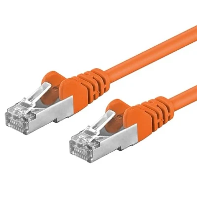 Image of Premium Cord Patch Cable CAT6a S FTP, RJ45 RJ45, AWG 26/7 1.5 m Orange