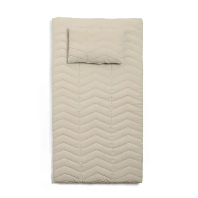 Image of Mamas &amp; Papas Luxury Baby Nappy Changing Mattress with Machine Washable Cover, Removable Towelling Insert Detachable Pillow, Born to Be Wild