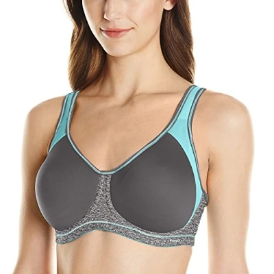 Image of Freya Women&#039;s Full Coverage Active Underwire Molded Sports Bra, Grey (Carbon), 30H