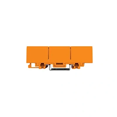 Image of WAGO Mounting carrier; for single and double row con.; 2773 Series; DIN 35 rail mounting/screw mounting; orange, 500 (10 pcs)