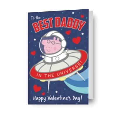 Image of Danilo Promotions Peppa Pig Valentines Day Card to The Best Daddy