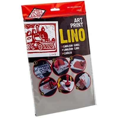 Image of Essdee Art Print Linoleum (305 x 203 3.2 mm Lino Pack of 2),Multi Colour, 305