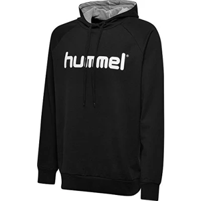 Image of hummel Men&#039;s Hmlgo Cotton Hoodie, mens, Hooded Sweatshirt, 203508 2001, Black, M