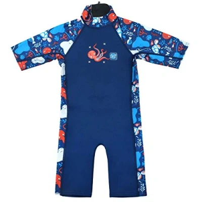 Image of Splash About Unisex Kids &amp; UV Sun And Sea Wetsuit, Under The Sea, 2 4 Years EU
