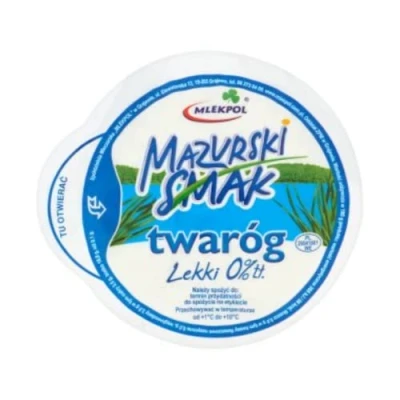 Image of Mlekpol 0% Fat Mazurski Curd Cheese 275gr x 10 pack