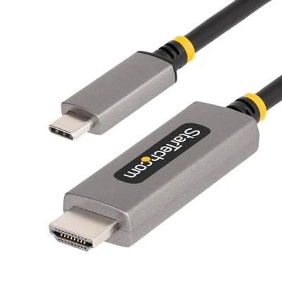 Image of StarTech.com 10ft (3m) USB C to HDMI Adapter Cable, 8K 60Hz, 4K 144Hz, HDR10, Type 2.1 Video Converter DP Alt Mode/USB4/Thunderbolt 3/4 Compatible (136B USBC HDMI213M)