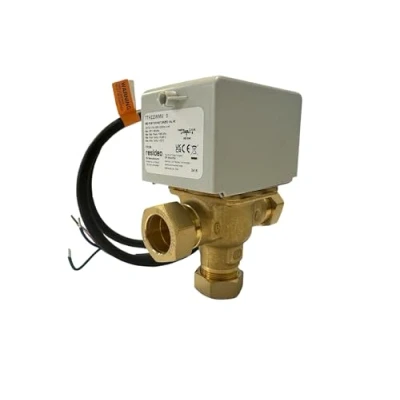 Image of Honeywel/Resideo 22mm 3 Port Motorised Mid Position Diverter Valve V4073A1039 (V4073A) TTH223MMW Hanicks