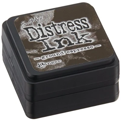 Image of Tim Holtz TDP47353 Ranger Ground Espresso Distress Mini Ink Pad, Brown