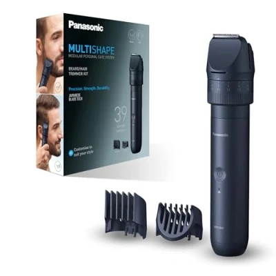 Image of Panasonic ER CKN1, MULTISHAPE Modular Personal Care System, Waterproof Beard and Hair Trimmer with Rechargeable Ni MH Battery, Black