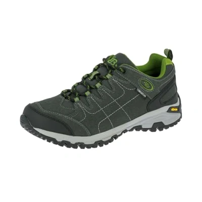 Image of Brütting Unisex Adults&#039; Mount Shasta Low Rise Hiking Shoes, Grey (Anthracite/Green), 4 UK