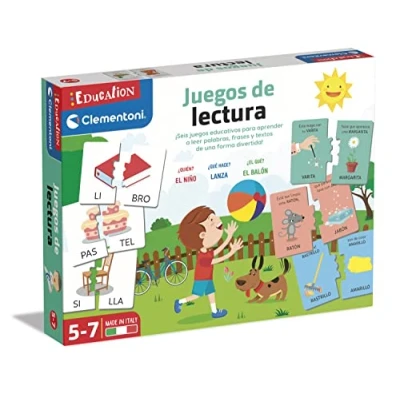 Image of Clementoni 55310 Playing Learning Reading Games, Multicoloured