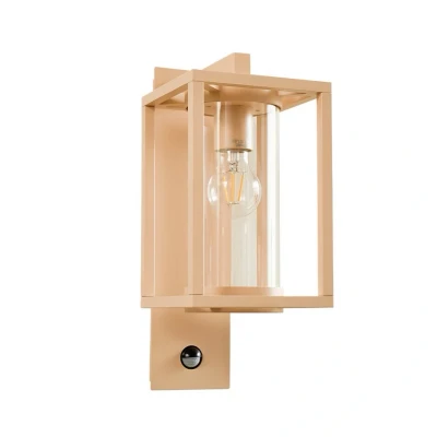 Image of Lucande outdoor wall light Ferda, sensor, pendant, beige, E27