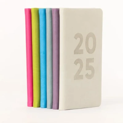 Image of evelay 2025 Diary Slim Padded Week to View Diaries Full Year Journal Calendar Planner