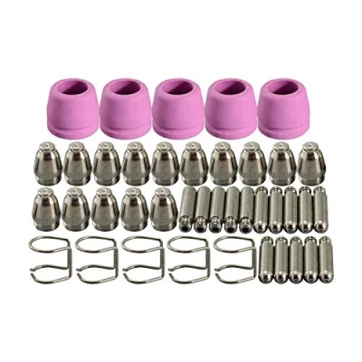 Image of RIVERWELD Plasma Tip 0.9mm 40Amp Electrode Fit WSD 60P P60 Cutter Torch Pilot ARC Starting 40pcs