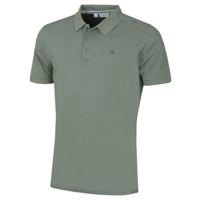 Image of Calvin Klein Mens Campus Polo Shirt Sage XXXL