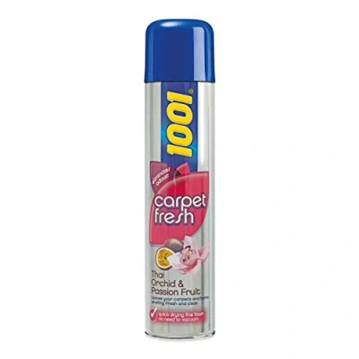 Image of 1001 Carpet Thai Orchid &amp; Passion Fruit Shampoo 300ML Your and Home Will be Left Smelling Fresh Clean, with a Quick Drying fine Foam, it Means There&#039;s no Need to Vacuum.
