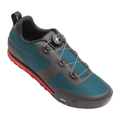 Image of Giro Tracker Trail Running Shoe Harbor Blue/Bright Red 12.5