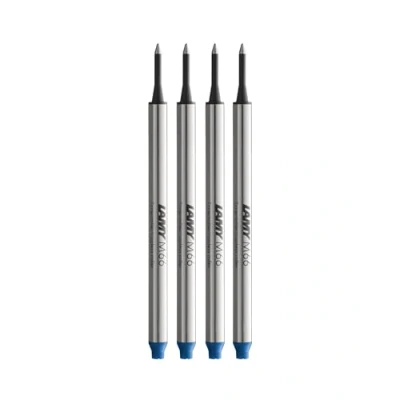 Image of Lamy M66 Rollerball Pen Refills Set of 4 821 Metal in Blue for Without Cap Line Width Wide