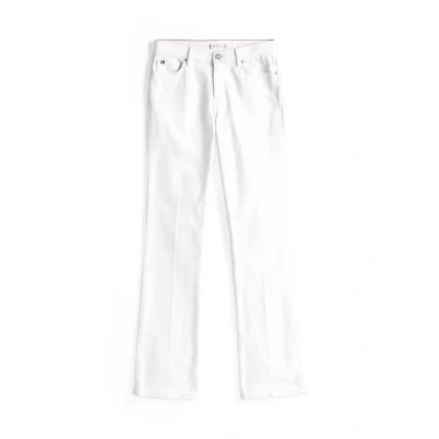 Image of Tommy Hilfiger Women&#039;s Bootcut White Mid Rise Jeans, (Th Optic White), 28W/28L