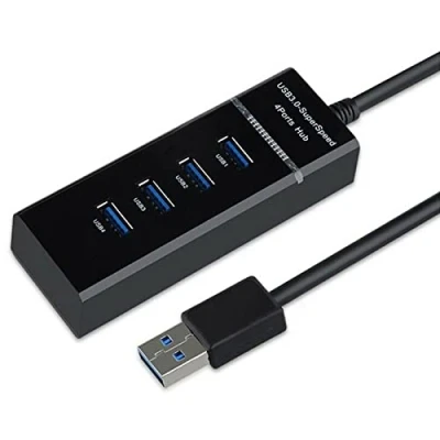 Image of ZENO USB Hub 4 Port 3.0 Portable Adapter High speed Expansion Multi Splitter Lead Cable For PC Laptop Desktop PS3 PS4 Xbox Wii MAC NoteBook MacBook NetBook