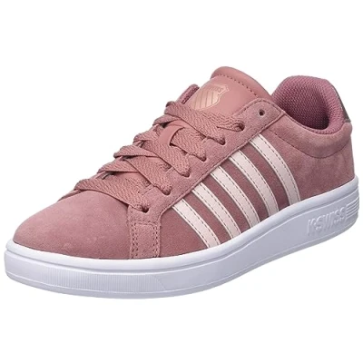 Image of K Swiss Women&#039;s Court Tiebreak SDE Sneaker, Witheredrose Rose Gold, 4.5 UK