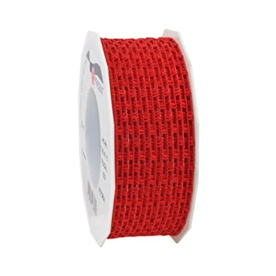 Image of Präsent Victoria Wired Ribbon Red 15 m Roll 40 mm width