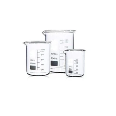 Image of Rocwing Boro 3.3 Glass Graduated Measuring Beaker for Lab or Kitchen (50ml+100ml+250ml)