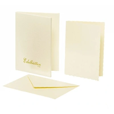 Image of Rössler 2234388803 A6/C6 Hammer Embossed Handmade Paper Card Ivory