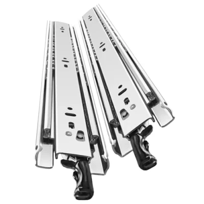 Image of SHUHANG Heavy Duty Drawer Runners With Lock 68 kg Load Capacity Slides Full Extension Ball Bearing 300 350 400 450 500 550 600 650 700 750 800 850 900 950 1000 mm, Side Mount 1 Pair