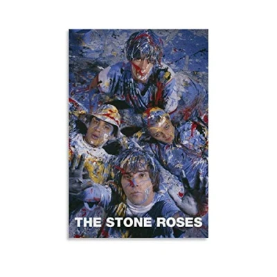Image of yuhui The Stone Roses Poster Canvas Art and Wall Picture Print Modern Family bedroom Decor Posters 24x36inch(60x90cm)