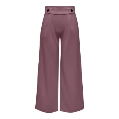 Image of JdY Women&#039;s JDYGEGGO New Long Pant JRS NOOS Pants, Rose Brown/Detail:Black Buttons,