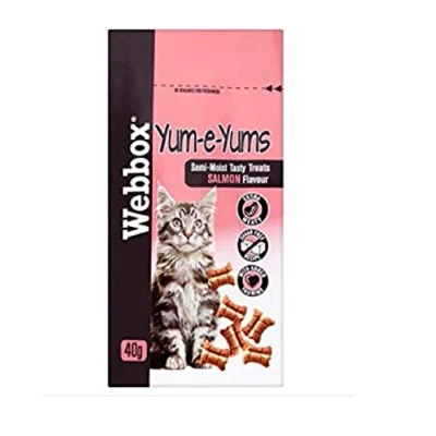 Image of YUM E YUMS SALMON CAT TREATS 40G PACK REWARD KITTEN SUGAR FREE MEATY (1X)