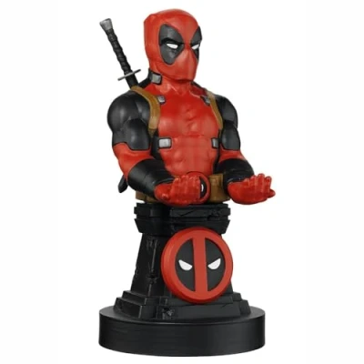 Image of Cable Guys Deadpool Plinth Marvel Gaming Accessories Holder &amp; Phone for Most Controller (Xbox, Play Station, Nintendo Switch)