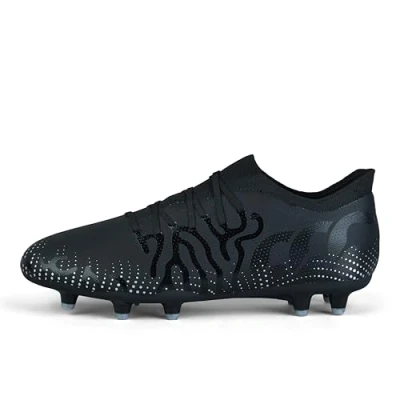 Image of Canterbury Mens Speed Infinite Pro Firm Ground Rugby Boots Black/Silver 8 (42.5)