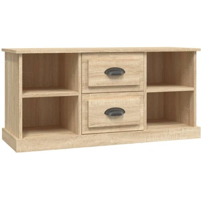 Image of vidaXL TV Cabinet Sonoma Oak 99.5x35.5x48 cm Engineered Wood