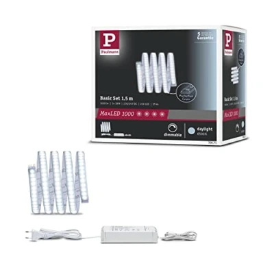 Image of Paulmann MaxLED 1000 base set IP44 daylight 1.5 m