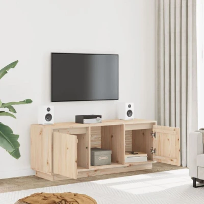Image of vidaXL TV Cabinet 110.5x35x44 cm Solid Wood Pine