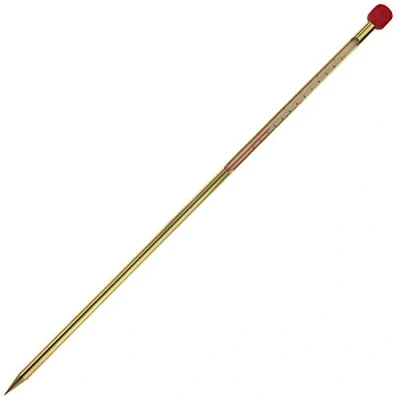 Image of Large Compost Thermometer 490mm Brass Composting Soil For Home and Backyard Making Temperature Probe Ideal Gardening