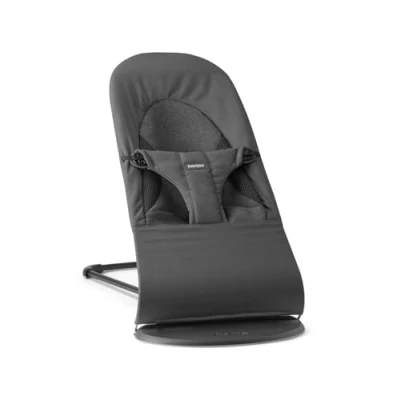Image of BabyBjörn Bouncer Balance Soft Woven/Jersey, Tri Fabric, Dark Grey