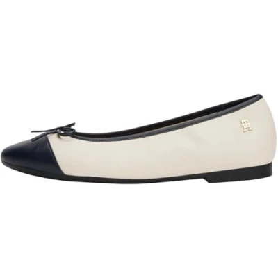 Image of Tommy Hilfiger Ballet pumps, Women&#039;s, Size: 6, Newsprint shoes