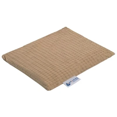 Image of Medi Partners Cherry Stone Cushion Large Heat Pillow 500 g Rectangle 20x25 cm Natural 100% Cotton + Cold Therapy Massage (Beige)