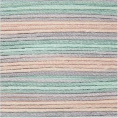 Image of Rico Baby Cotton Soft Print DK 034 Mauve Aqua