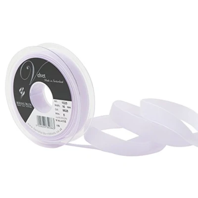 Image of Berisfords Velvet Ribbon, Lilas Clair, 10.2 x 2.1 cm