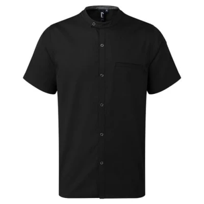 Image of Premier Chef&#039;s &#039;Recyclight&#039; Short Sleeve Shirt Black S