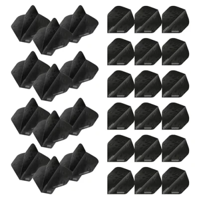 Image of WINMAU Prism Delta Design Extra Thick dart flights 10 sets per pack (30 in total) (Black Flame Standard)