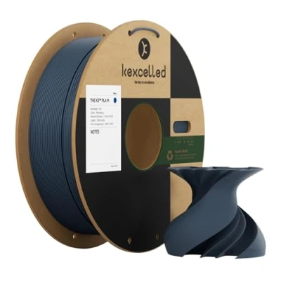 Image of kexcelled Matte PLA Filament 1.75 mm, 3D Printer +/ 0.03 Frosted Texture, Surface, 1 kg Spool (2.2 lbs), for FDM Printer, Navy Blue
